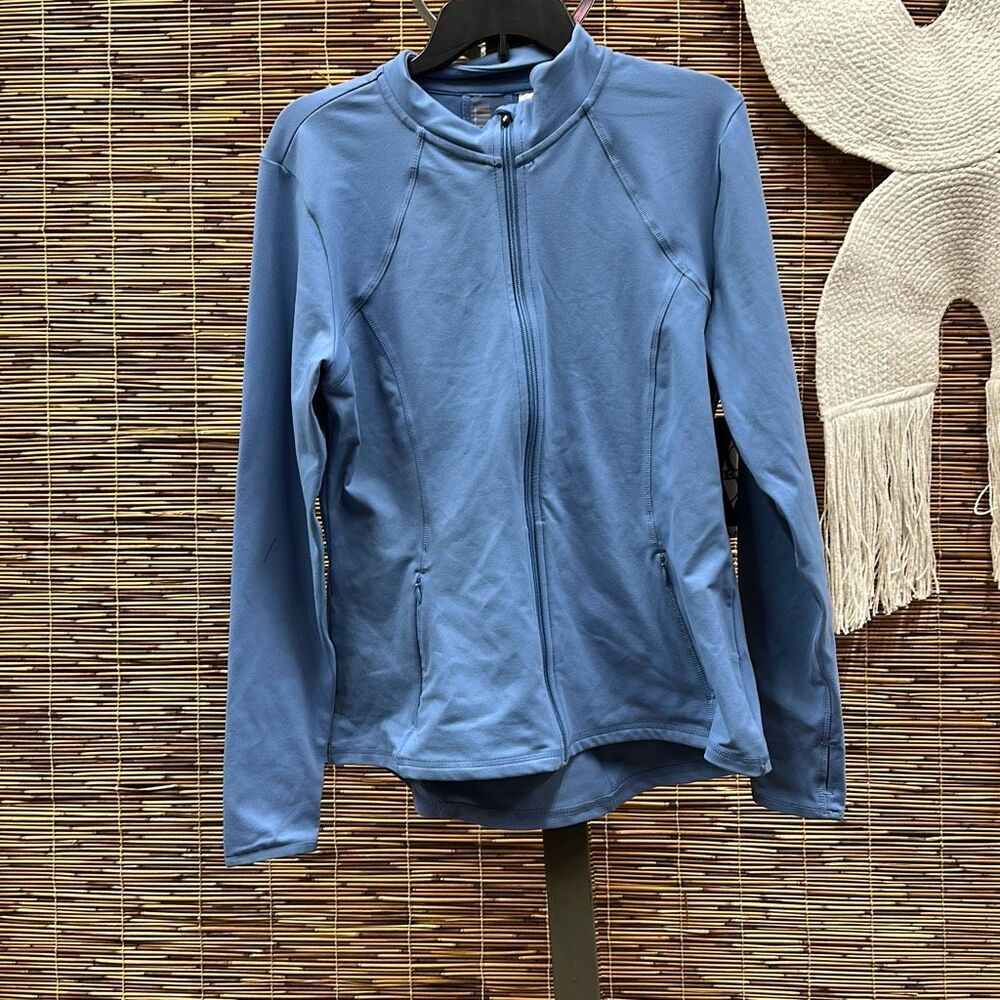 Skechers Go Apparel Go Flex Mesh Jacket in Serenity Blue Size XL (Women's 42-43. - Picture 2 of 3